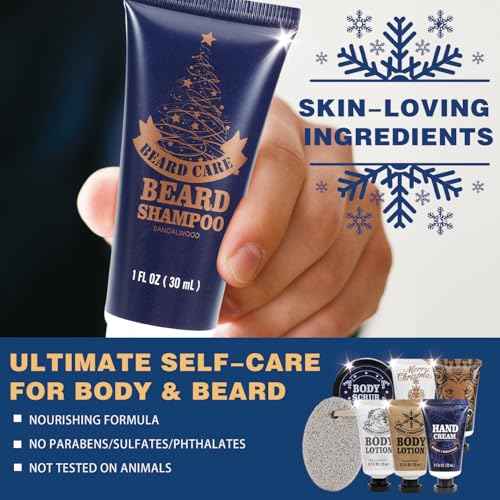 Advent Calendar 2025 Rinse & Robust 24 Days Christmas Gift Set for Men Holiday Gift Baskets for Men with Beard Care Skincare Beauty Advent Calendar, Happy New Year Countdown Calendar Gift Set