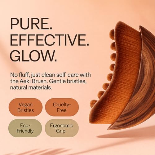 Aeki Lymphatic Contour Face Brush - Reduces Puffiness & Restores Definition, Aeki Lymphatic Face Brush, 100% Gentle & Soft on Skin | Naturally Sculpted Look,Aekii Facial Brush (2 Set)