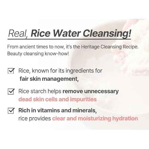 S.NATURE AQUA RICE FOAM CLEANSER | Facial Cleanser, Rice Extract Rice Powder Cleanser with Mild Cleansing, Glycerin,Vegan, Face Wash, Korean Skincare¤Ó 80ml 2.7 Fl Oz