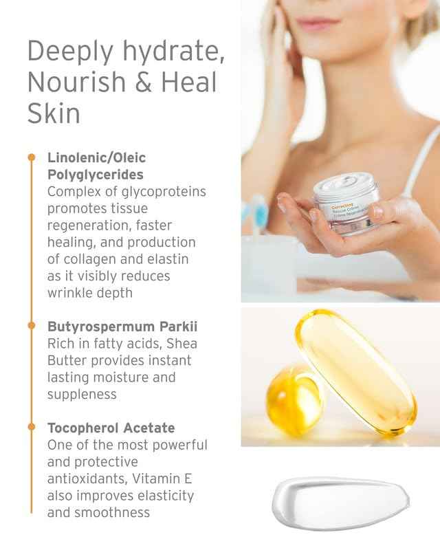 Kerstin Florian Rescue Creme | Hydrating Face Moisturizer for Dry Skin | Day & Night Cream to Boost Collagen & Elastin, Reduce Wrinkles | 1.7 fl oz