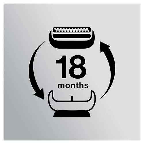 Braun Series 5 and 6 New Generation Electric Shaver Replacement Head - 53B - Compatible with Razors 5020s, 5018s, 5050cs, 6020s, 6075cc, 6072cc & Clean & Renew Refill Cartridges CCR - 4 Pack