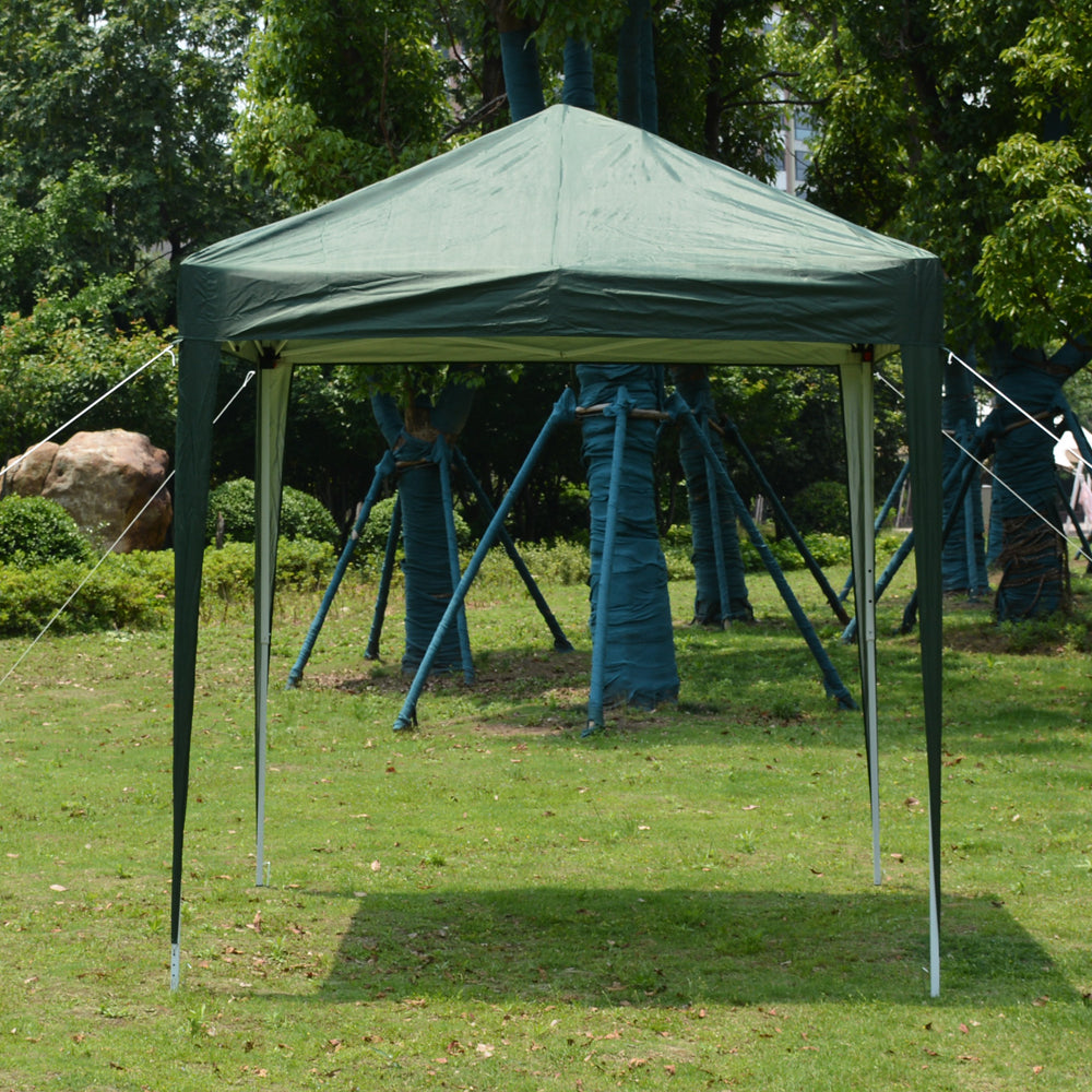 Green Waterproof Folding Tent - 2x2m for Outdoor Events