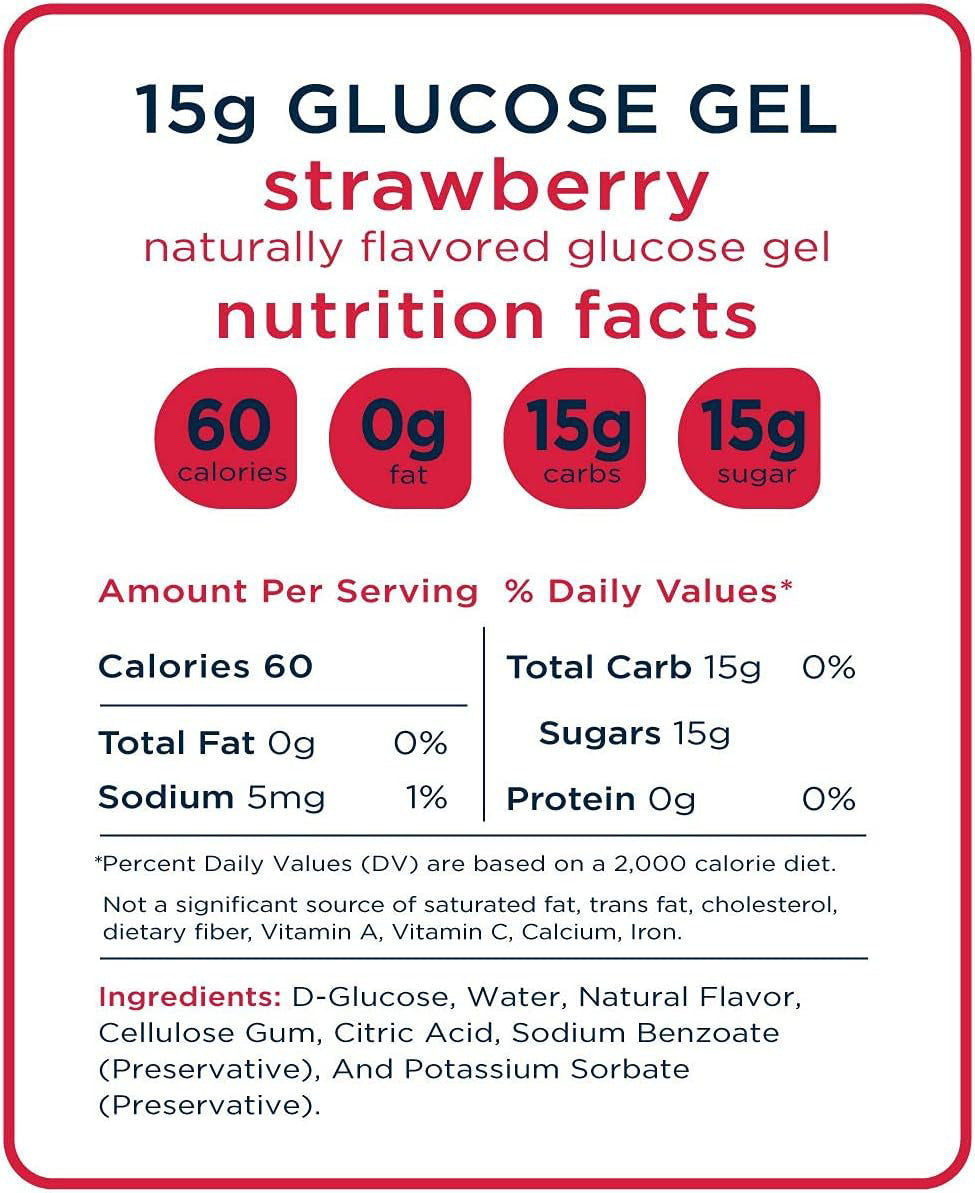 Strawberry Glucose Gel Jelly - 31G X 5 Pieces