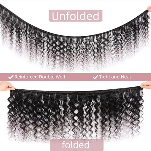 Loose Deep Wave Bundle 3 Bundles Human Hair 18 20 22 Inch 12A Grade 100% Brazilian Human Hair 3 Bundles Double Weft For Black Women Natural Color