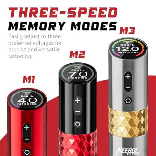 Neebol Tattoo Kit, Wireless Tattoo Pen Cordless Tattoo Gun Set With 20 Cartridge Needles Complete Tattoo Machine Kit for Beginners and Artists Tattoo Supplies Equipment (Black)