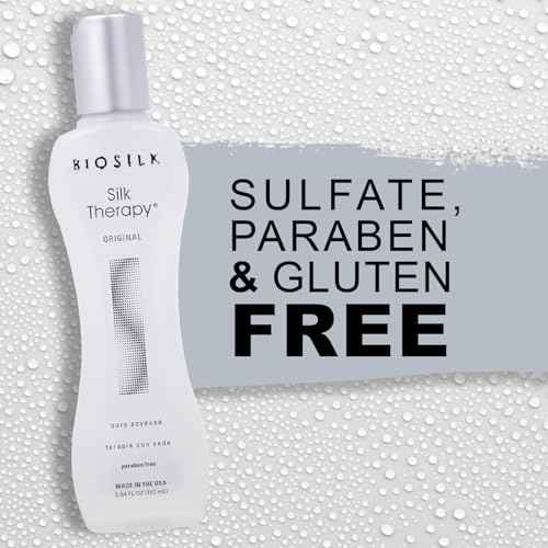 BioSilk Silk Therapy Original, Reconstructing Treatment For Adding Shine & Helping Prevent Split Ends, Sulfate, Paraben, & Cruelty-Free, 5.64 Oz