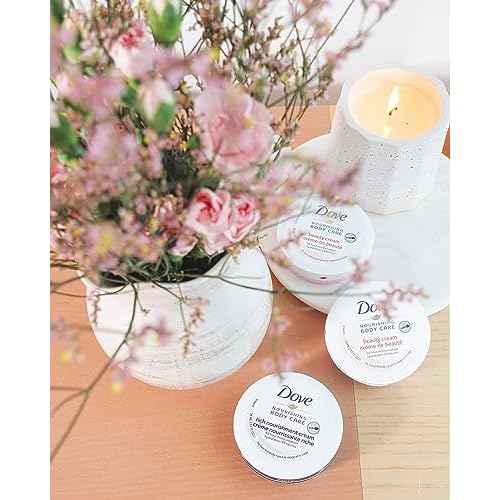 Dove Nourishing Body Care, Face, Hand, and Body Beauty Cream for Normal to Dry Skin Lotion for Women with 24-Hour Moisturization, 4-Pack, 2.53 Oz Each Jar