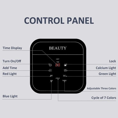 FARRENCE LED Face Mask Light 7 in 1 Color SPA Facial Equipment LED Light Facial Body Beauty Machine for Skin Care at Home