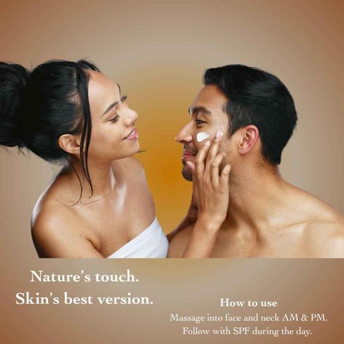 Organic Elle Vitamin C Radiant Rich Cream, Antioxidant Face Moisturizer with Aloe Vera and Botanical Oils
