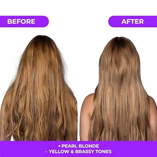 naissant Perla Beige Hair Purple Toning Mask | Eliminates Brassiness | Neutralizes Yellow & Orange Tones | Paraben, Ammonia & Sulfate Free | Pro-Vitamin B5, Olive Oil & Honey (Perla Beige) 10.1 Fl Oz