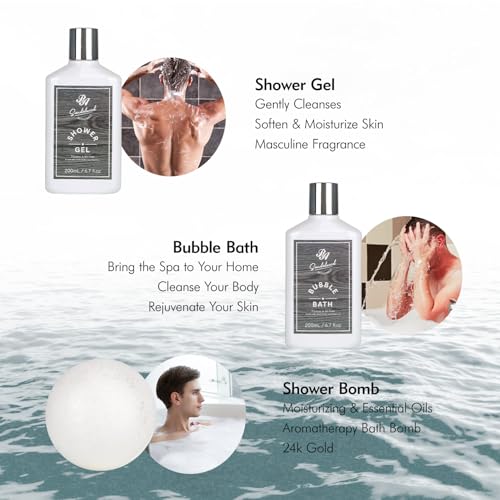 Father's Day Gift, 14 Pieces Grooming Set for Men, Skin Care Set, Beard Kit Spa Set, Bath & Body Care Set, Gifts for Boyfriend, Dad, Anniversary Gifts for Men, Birthday, Christmas, Valentine's Day