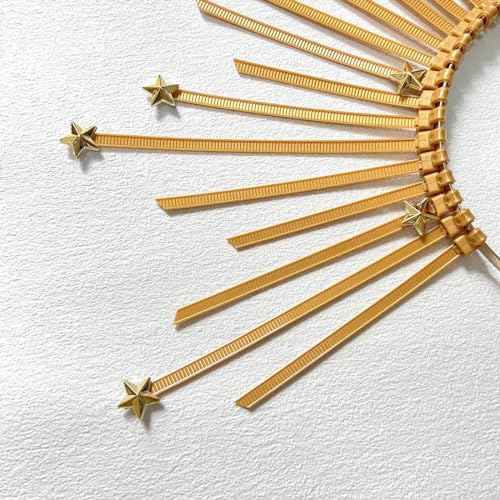 Mary Crown Headband Goddess Spiked Zip Tie Pentagram Hairband Halloween Headdress for Women