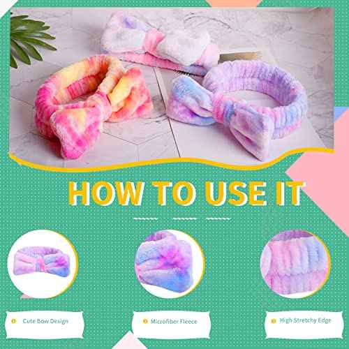 WSYUB Spa Headband,Makeup&Skincare Headbands,Headband for Washing Face,Teen Girls Fuzzy Hair Bands for Women