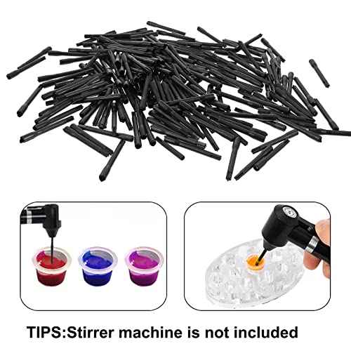SOTICA Tattoo Ink Mixer Sticks, 200PCS Ink Tattoo Sticks Plastic Pigment Tattoo Ink Sticks Ink Mixing Stirring Rods for Makeup Microblading Supplies