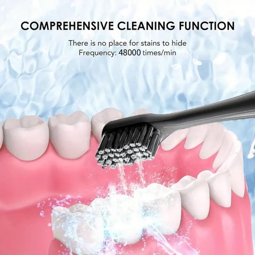 Carepik Electric Toothbrush with Water Flosser, Professional 2 in 1 Cordless Advanced Water Dental Flosser Toothbrush Combo, Portable for Travel and Home