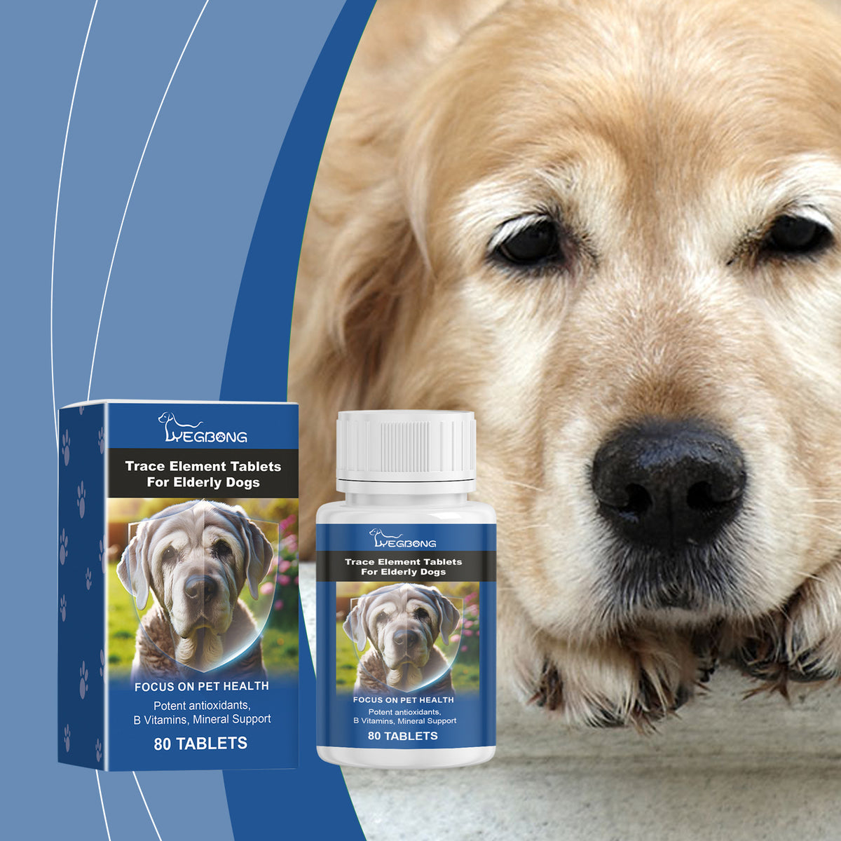 Care Older Dog Calcium Tablets Supplement Nutrition Pet