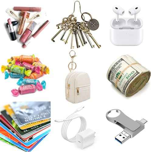 4Pcs Mini Backpack Keychain,Cute Cosmetic Bag for Women Christmas Gifts,PU Leather Makeup Bag Key Pocket Lipstick Bag Card Holder Data Cable Organizer Zipper Pouch (black beige pink gray)