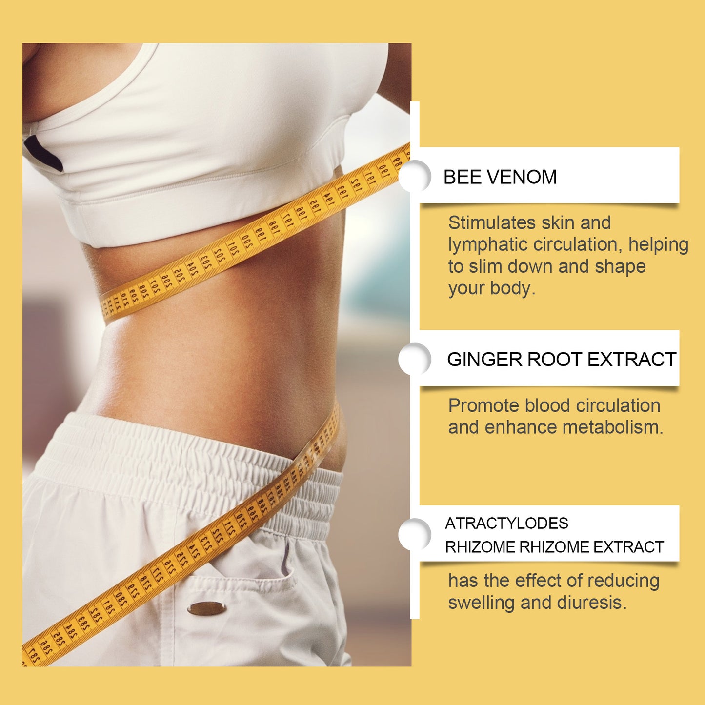 Bee Venom Body Shaping Cream - Herbal Moisturizing Skin Care Lotion