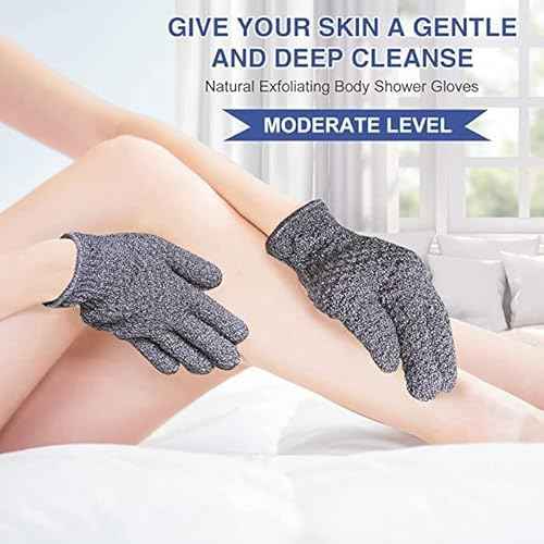 Yiclick 12Pcs Heavy Exfoliating Gloves, Body Scrub Glove For Shower Bath, Body Scrub Exfoliator, Exfoliating Body Scrubber for Bath Shower Exfoliation, Exfoliate Sponge Loofah Washcloth Mitt Men Women