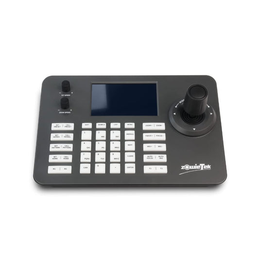 Zowietek PTZ Camera 4D Joystick Controller PoE| PTZ Network Keyboard | 5 Inch LCD Screen | Decoding H.264 and H.265 | Compatible with Dome Security IP Camera
