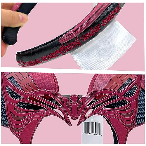 Halloween Mouse Ear Headbands, Red Ear Headband Hair Accessories Halloween Cosplay Gift for Women & Girls