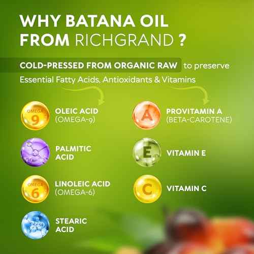 Batana Oil for Hair Growth - 100% Raw & Organic Dr Sebi Batana Oil - Cold-Pressed & Pure Unrefined Batana Hair Mask for Women & Men - Enhances Hair Thickness, Prevents Loss, Repairs Split Ends