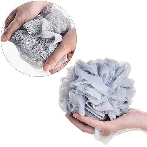 BTYMS 6 Pcs Shower Pouf 60g Bath Loofah Shower Sponge Loofahs Exfoliating Mesh Puff Body Wash Sponge