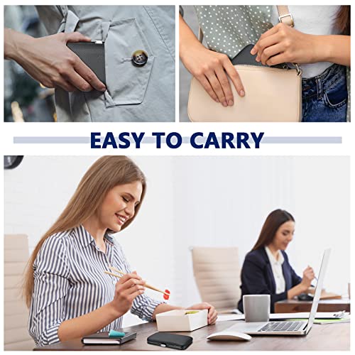 Geosar 50 Set 8 in 1 Travel Manicure Kit Bulk Professional Nail Clippers Pedicure Nail Care Tools Grooming Stainless Steel Set with Portable Travel Case, Gift for Christmas Men Women(Black)