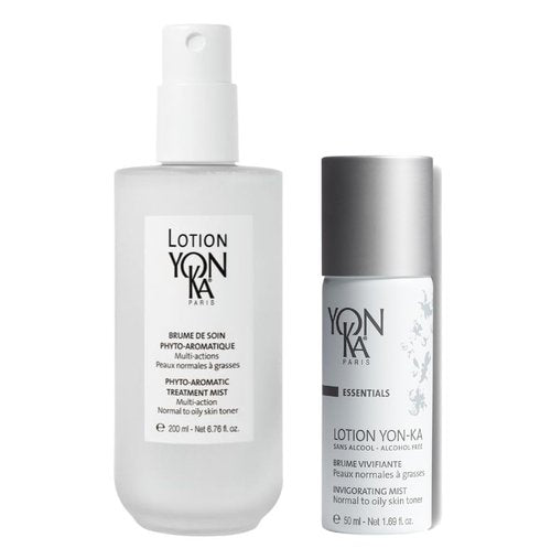 Yon-Ka Lotion PNG Hydrating Face Toner for Oily & Normal Skin | Daily Purifying Mist with Travel Sized PNG Hydrating Face Toner with Essential Oils | Set of 2, 6.76 fl oz and 1.69 fl oz