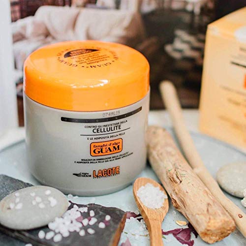 Guam Anti-cellulite Body Wrap for Thighs, Legs, MAX STRENGTH Hot Mud for Stubborn Cellulite, Clay Body Mask with Caffeine, Seaweed and Essential Oils, Reduce Cellulite on Legs, (1.1LB)