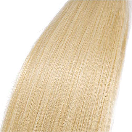 613 Brazilian Virgin Hair Bundles Blonde Silky Straight Human Hair Extensions Replacement Bundle for Women 30 inches
