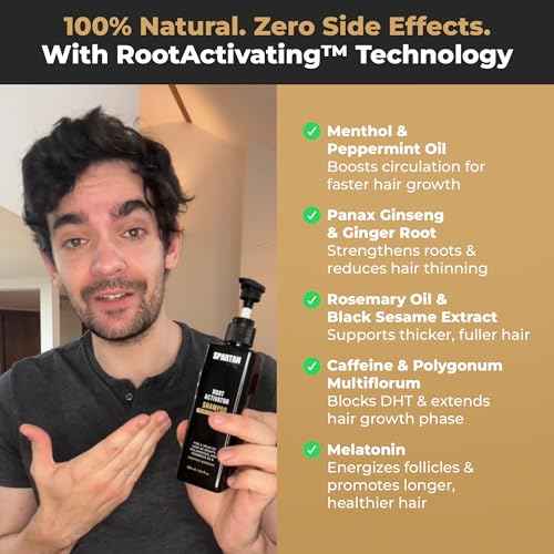 SPARTAN¢â Root Activator Shampoo For Men - Hair Growth Shampoo for Hair Loss and Thinning Hair