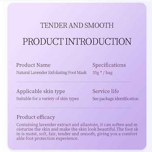 Foot Peel Mask 6 Pack,Foot Spa Foot Care For Women Peel Mask With Lavender For Men And Women Feet Peeling Mask Exfoliating, Callused Foot Mask Peel,Foot Mask For Dry Dead Skin,Remove Dead Skin
