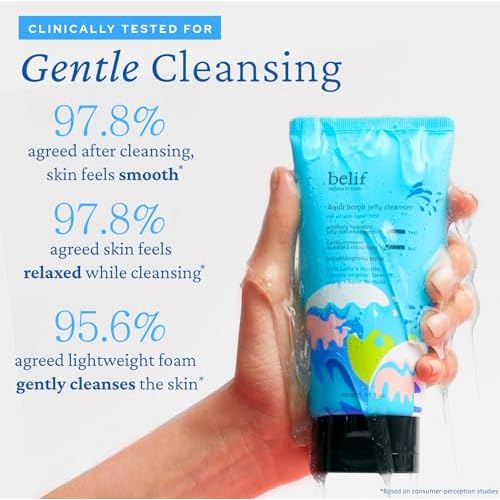 belif Hydrate & Go Kit ? 4-Step Korean Skincare Set with Toner, Moisturizing Bomb Cream, Jelly Cleanser, Eye Bomb, SPF 45 Sunscreen, TSA-Friendly, Deep Hydration & Barrier Care for Glowy, Bouncy Skin