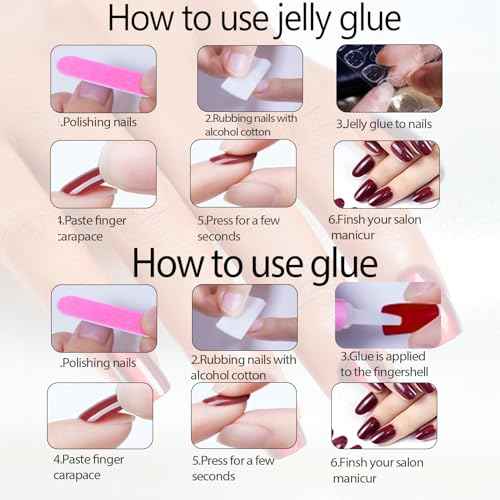 White French Tip Press On Nails Long Square Girls Fake Nails with 3D Butterfly and Gold Glitter Design, Acrylic Artificial False Nails Press Ons Stick On Nails for Women