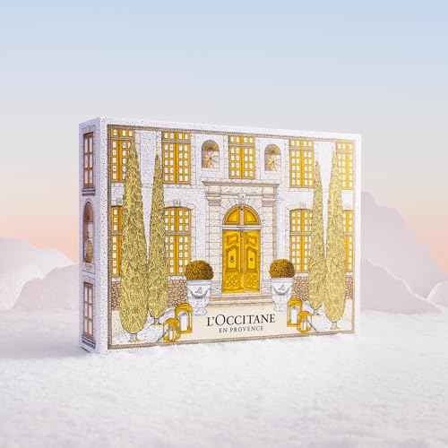L'OCCITANE Advent Calendar, 24-Piece Luxury Beauty Countdown Holiday Gift Set Including Daily Skincare, Hair, Body & Fragrance, Travel Size Minis