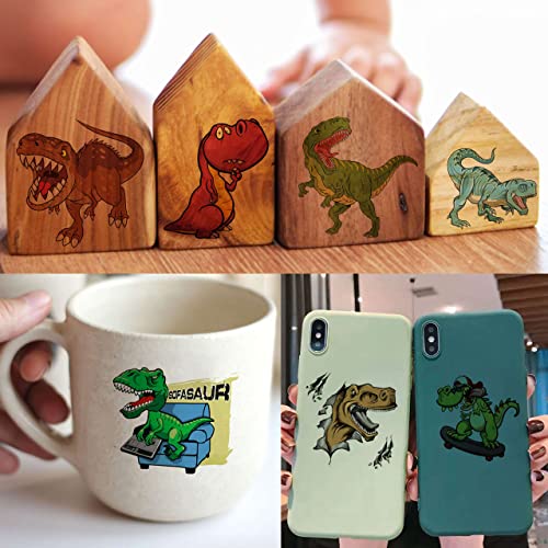 50 PCS 3D Dinosaur Temporary Tattoos For Kids Boys Teens, Fun T-Rex Fake Face Tattoo Sticker For Children Party Favor Sets Supplies, Small Dino Tatoos For Girls Birthday Gifts Decoration