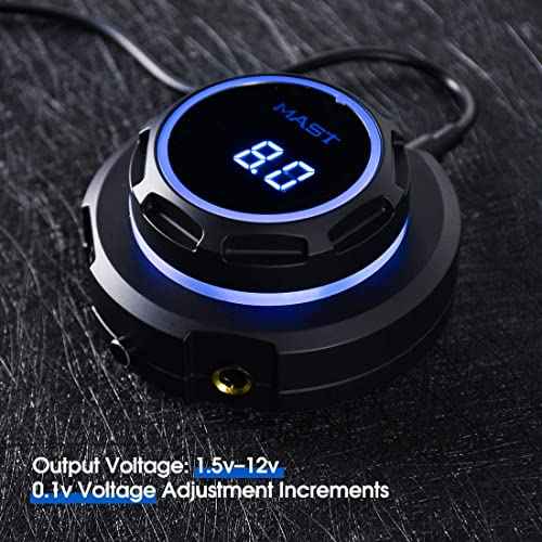 Mast Halo Tattoo Power Supply Box LCD Digital Display for Tattoo Machines