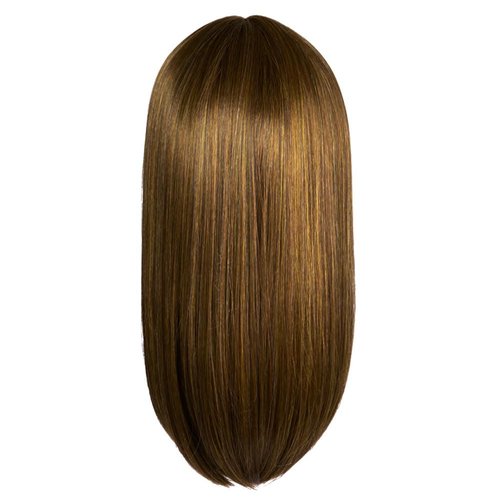 Hairuwear Hairdo Sleek For The Week Straight Asymmetrical Shoulder Length Wig, Average Cap, SS14/25 Rooted Honey Ginger