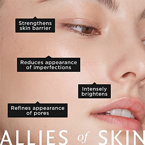 Allies of Skin Prebiotics & Niacinamide Pore Refining Booster | Minimize the Appearance of Pores with Goji Berry & Probiotics Complex | Calm Redness and Treat Blemish Prone, Dull Skin | 1.7 fl oz