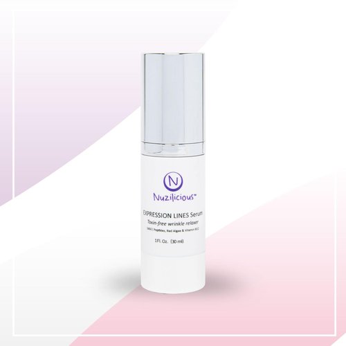 Nuzilicious Professional Grade Expression Line Serum – Toxin-Free, Vegan & Cruelty-Free, Wrinkle Relaxer for Face with Peptides – Smooths Fine Lines & Wrinkles, 1 oz