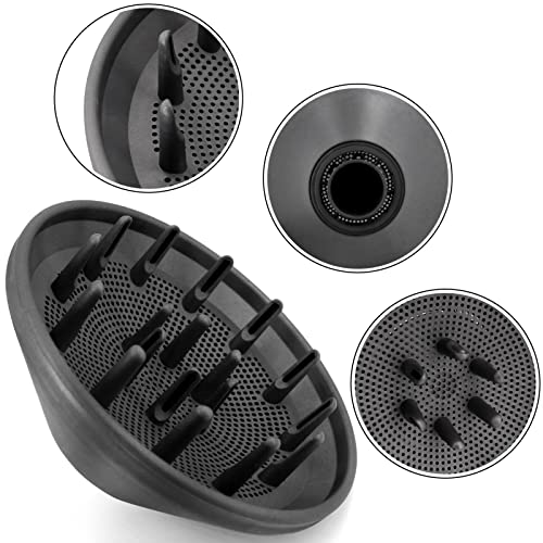 Hair Diffuser Attachment Nozzles for Dyson Supersonic Hair Dryer HD01 HD02 HD03 HD04 HD08 HD15 Tools Accessaries Parts, Black