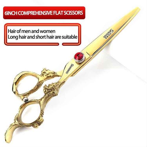 5.5/6 /7 Inch Purple Dragon Knight Professional Japanese Hair Scissors Barber Scissors Set (6 inch 4pc)