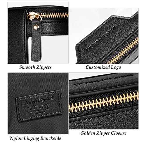 ROWNYEON Clear Makeup Case Toiletry Bag Multipurpose Travel Makeup Train Case Portable Cosmetic Organizer Transparent Storage Bag