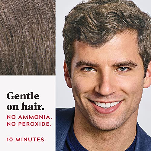 Just For Men Easy Comb-In Color Mens Hair Dye, Easy No Mix Application with Comb Applicator - Light-Medium Brown, A-30, Pack of 1