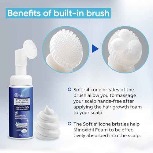 5% Minoxidil Foam for Men and Women, 5% Minoxidil for Men Foam, Minoxidil for Women Hair Growth (60ML)