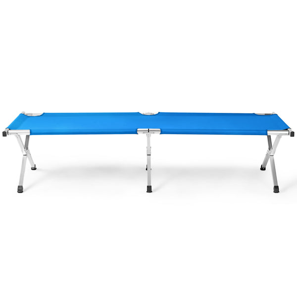 Portable Folding Camping Cot with Carrying Bag - Army Blue