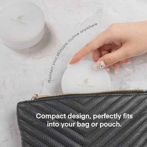 Small Travel Containers for Skincare: Korean Mini Containers with Lids for Toner Pads & Under Eye Patches DIY - Travel-Friendly, Reusable, Leak Proof Skincare Storage Made in Korea - 1 Empty Pack