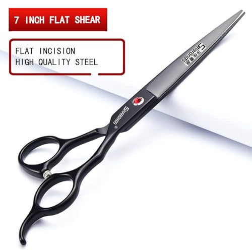 SHARONDS 6/7 Inch Professional 440C Hair Cutting Scissor Salon Hairdressing Thinning Shears Perfect for Barber and Home Use (7 in 3pc)