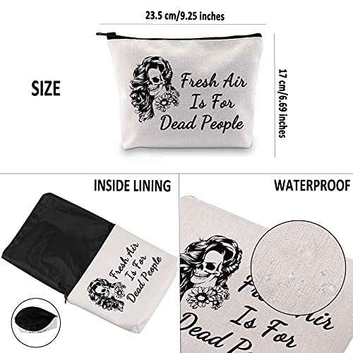 Murder Podcast Fan Gift Crime Gifts Fresh Air Is For Dead People Cosmetic Bag Morbid Podcast Travel Make Up Pouch